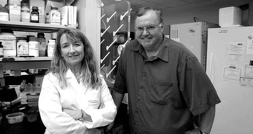 Laura Bohn, PhD, and Thomas Bannister, PhD